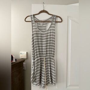 Pink Lily Striped Romper